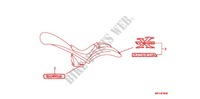 AUTOCOLLANTS pour Honda VT 1300 C FURY ABS BLACK de 2012