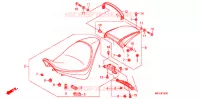SELLE pour Honda VT 1300 C FURY ABS BLACK de 2012