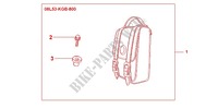 SACOCHE CUIR DE SISSI BAR pour Honda SHADOW VT 750 PHANTOM de 2012