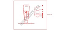 SANGLE DE RESERVOIR CUIR (STUDDED) pour Honda SHADOW VT 750 PHANTOM de 2012