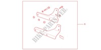 SUPPORT DOSSERET NOIR pour Honda SHADOW VT 750 PHANTOM de 2012