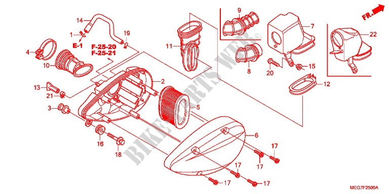 FILTRE A AIR pour Honda SHADOW VT 750 PHANTOM de 2012
