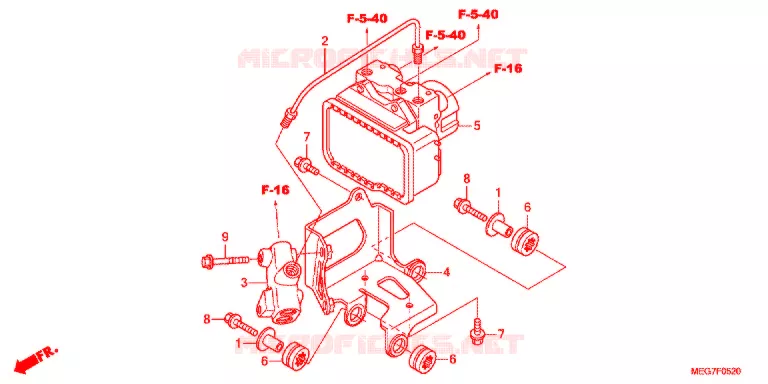 MODULATEUR ABS Honda MOTO 750 SHADOW 2012  VT750CSC