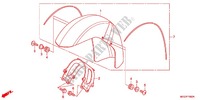GARDE BOUE AVANT (VT750CS/C/CA) pour Honda SHADOW VT 750 BLACK de 2012