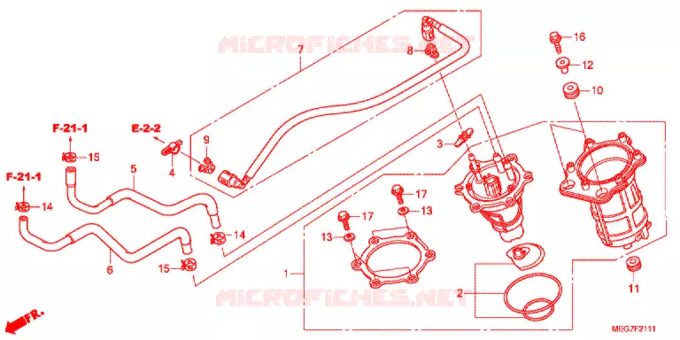 POMPE A ESSENCE (VT750S) Honda MOTO 750 VT 2012  VT750SC