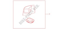 COUVERCLE DE VIDE POCHE pour Honda PCX 125 SPECIAL EDITION de 2012