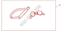ANTIVOL U HONDA (TYPE M) pour Honda PCX 125 SPECIAL EDITION de 2012