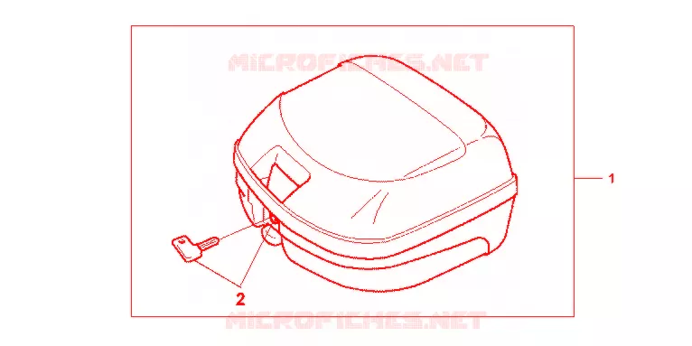 TOP CASE 26L Honda SCOOTER 125 PCX 2013  WW125EX2C