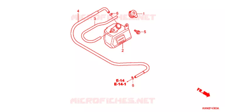 VASE D'EXPANSION Honda SCOOTER 125 PCX 2013  WW125EX2C