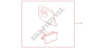 CAPOT VIDE POCHE GAUCHE pour Honda PCX 125 SPECIAL EDITION de 2012