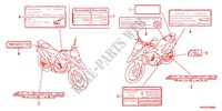 ETIQUETTE DE PRECAUTIONS pour Honda XRE 300 ABS de 2012