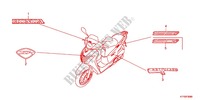 AUTOCOLLANTS pour Honda SH 125 SPECIAL de 2012