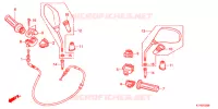 COMMODO   CABLE   RETROVISEUR pour Honda SH 125 SPECIAL de 2012