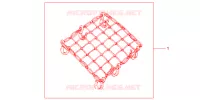 FILET BAGAGES NOIR pour Honda SH 125 SPECIAL de 2012