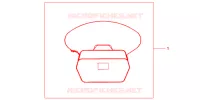 SAC INTERIEUR DE TOP CASE pour Honda SH 125 SPECIAL de 2012