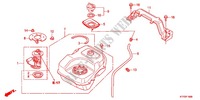 RESERVOIR A CARBURANT pour Honda SH 125 TOP CASE SPECIAL de 2011