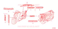 AUTOCOLLANTS pour Honda SH 150 SPECIAL 3ED de 2013