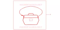 SAC INTERIEUR DE TOP CASE pour Honda SH 150 SPECIAL 3ED de 2013