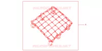 FILET BAGAGES NOIR pour Honda SH 150 SPECIAL 4E de 2013