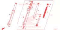 FOURCHE pour Honda WAVE 110 2DK de 2013