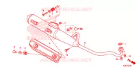 SILENCIEUX D'ECHAPPEMENT pour Honda WAVE 110 2DK de 2013