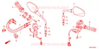 COMMODO   CABLE   RETROVISEUR pour Honda CB 1000 R ABS WHITE de 2012