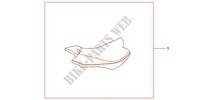 SEAT ASS*PRD/PBK* pour Honda CB 1000 R ABS WHITE de 2012