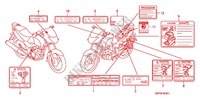 ETIQUETTE DE PRECAUTIONS (CBF1505/M5/6/M6/7/M7/M9/MA) pour Honda CBF 150 de 2010