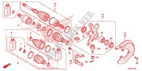 ARBRE DE ROUE AVANT (4WD) pour Honda FOURTRAX 420 RANCHER 4X4 Manual Shift RED de 2013