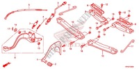 PEDALE   REPOSE PIED pour Honda FOURTRAX 420 RANCHER 4X4 Manual Shift RED de 2013