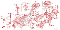 RESERVOIR A CARBURANT pour Honda FOURTRAX 420 RANCHER 4X4 Manual Shift RED de 2013
