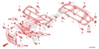 SUPPORT pour Honda FOURTRAX 420 RANCHER 4X4 Manual Shift RED de 2013