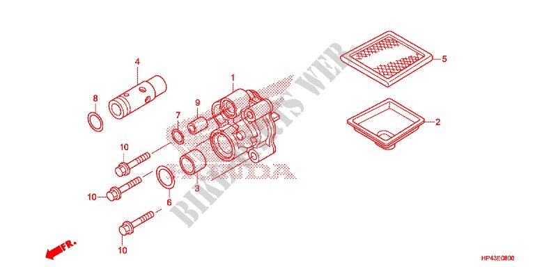 POMPE A HUILE pour Honda FOURTRAX 420 RANCHER 4X4 Manual Shift RED de 2013