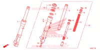 FOURCHE pour Honda SH MODE 125 de 2016