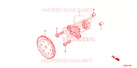 POMPE A HUILE pour Honda SH MODE 125 de 2016