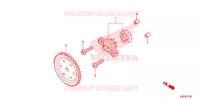 POMPE A HUILE pour Honda SH MODE 125 de 2014
