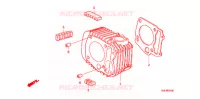 CYLINDRE pour Honda INNOVA 125 de 2008