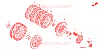 EMBRAYAGE pour Honda INNOVA 125 de 2008