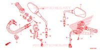 COMMODO   CABLE   RETROVISEUR pour Honda CB 1000 R ABS WHITE de 2013