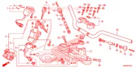 GUIDON   TE DE FOURCHE pour Honda CB 1000 R ABS WHITE de 2013