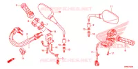 COMMODO   CABLE   RETROVISEUR pour Honda CB 1000 R de 2013
