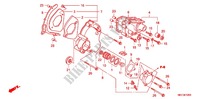 CARTER ARRIERE GAUCHE pour Honda CB 1100 ABS de 2011