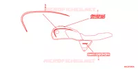 AUTOCOLLANTS pour Honda CB 1100 ABS de 2013