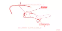 AUTOCOLLANTS pour Honda CB 1100 ABS de 2014