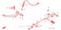 PEDALE pour Honda CB 1300 SUPER FOUR de 2001