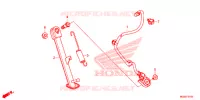 BEQUILLE pour Honda CB 500 F BLANCHE de 2013