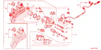 ETRIER DE FREIN ARRIERE pour Honda CB 500 F BLANCHE de 2013