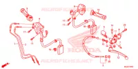 LEVIER DE GUIDON   CABLE   COMMODO pour Honda CB 500 F BLANCHE de 2013