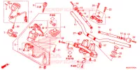GUIDON   TE DE FOURCHE pour Honda CB 500 F ABS BLANCHE de 2013