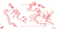 LEVIER DE GUIDON   CABLE   COMMODO pour Honda CB 500 F ABS BLANCHE de 2013